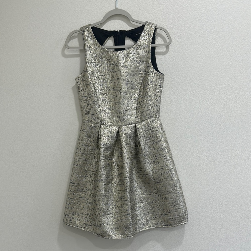 Vero Moda Silver Sleeveless A-Line Cocktail Dress